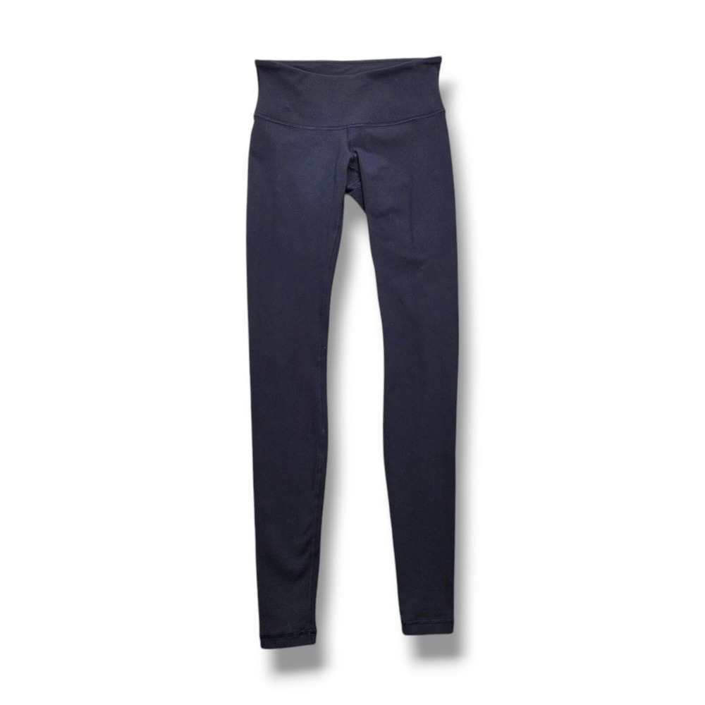 Lululemon Wunder Under Full Length Tight Womens 4 PILLED Blue W5BJMSZ